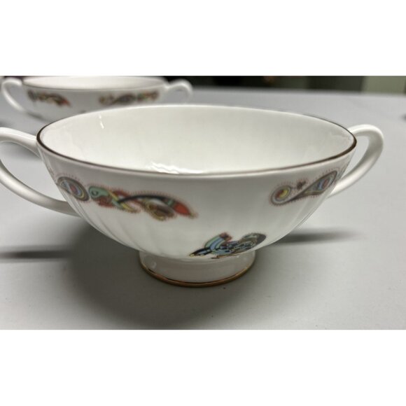 Royal Tara Book Of Kells Ireland Bone China Saucers Bowls With Handles Celtic - Picture 2 of 6